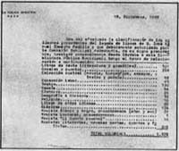 Escritos de cesi&oacute;n y recepci&oacute;n de libros realizados a la Biblioteca P&uacute;blica Municipal de nuestra ciudad